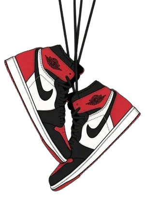 Sneakers floating